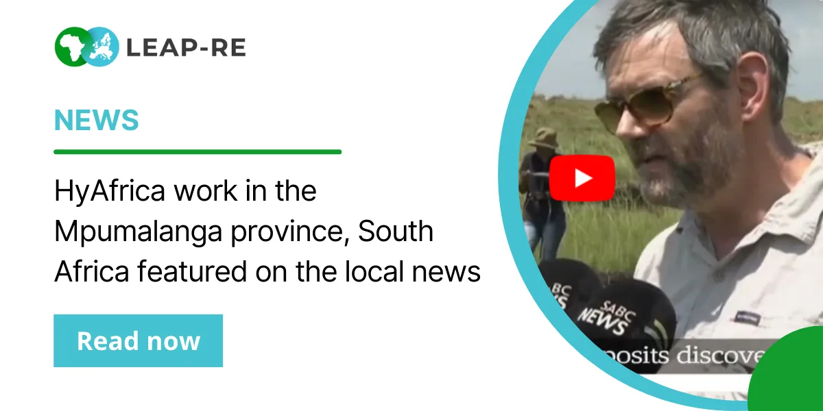 HyAfrica work in the Mpumalanga province, South Africa featured on the local news