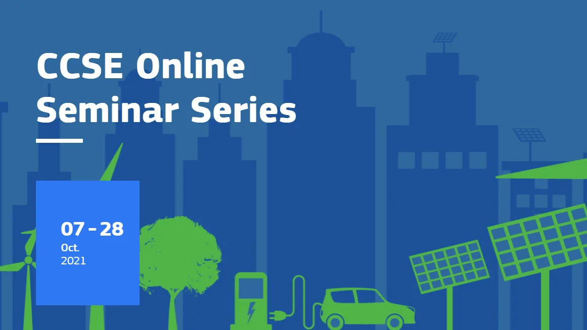 LEAP-RE to participate in the CCSE online seminar series in October